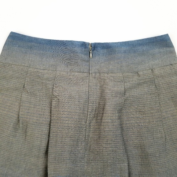 Vince gray blue ombre striped above the knee knee length A style skirt size 6 - Picture 4 of 9